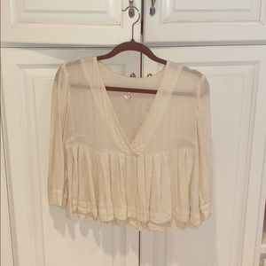 Women’s free people off white top